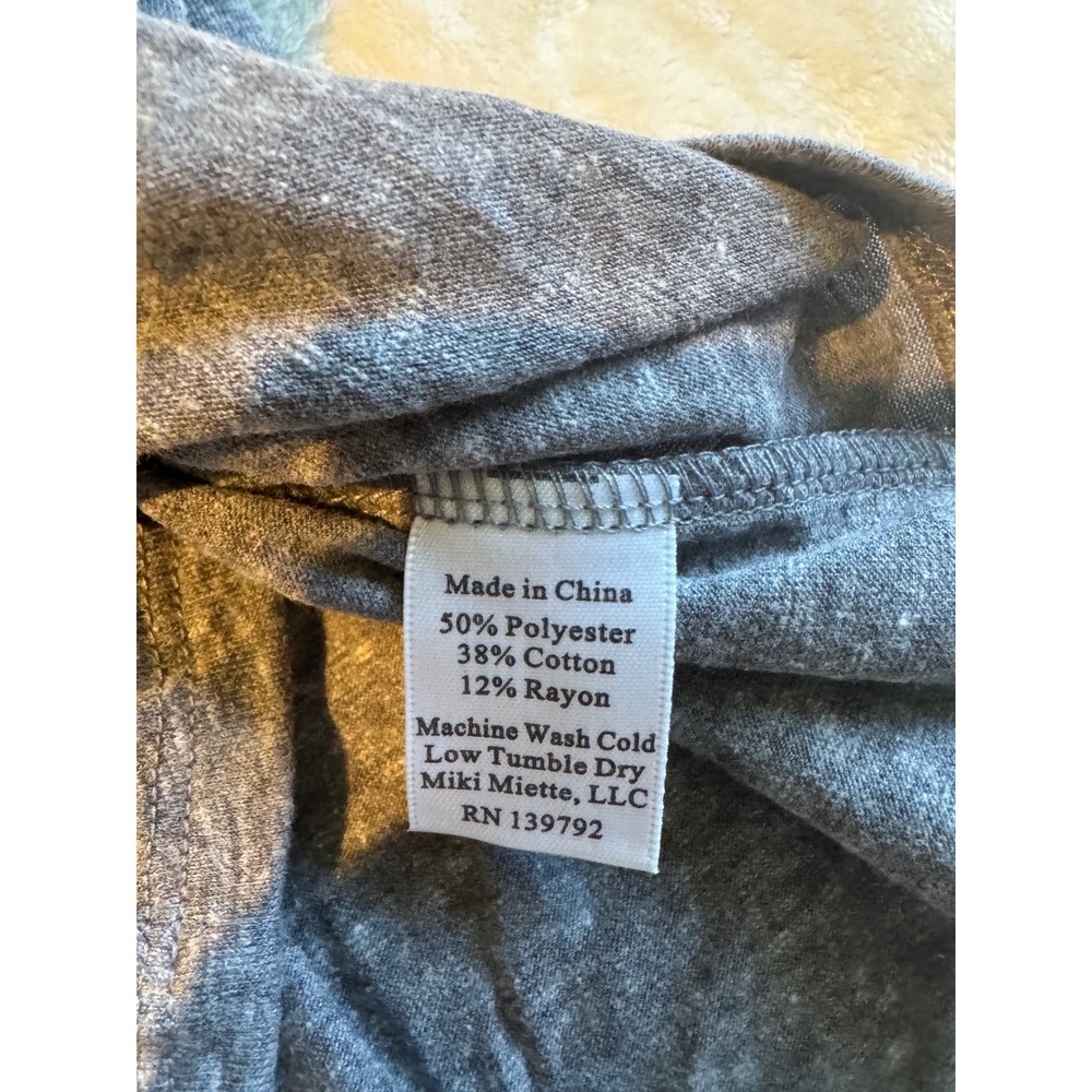 NWT Miki Miette Basics Gray Sleeveless Tank Dress Baby Girls 9 Months - Picture 3 of 4